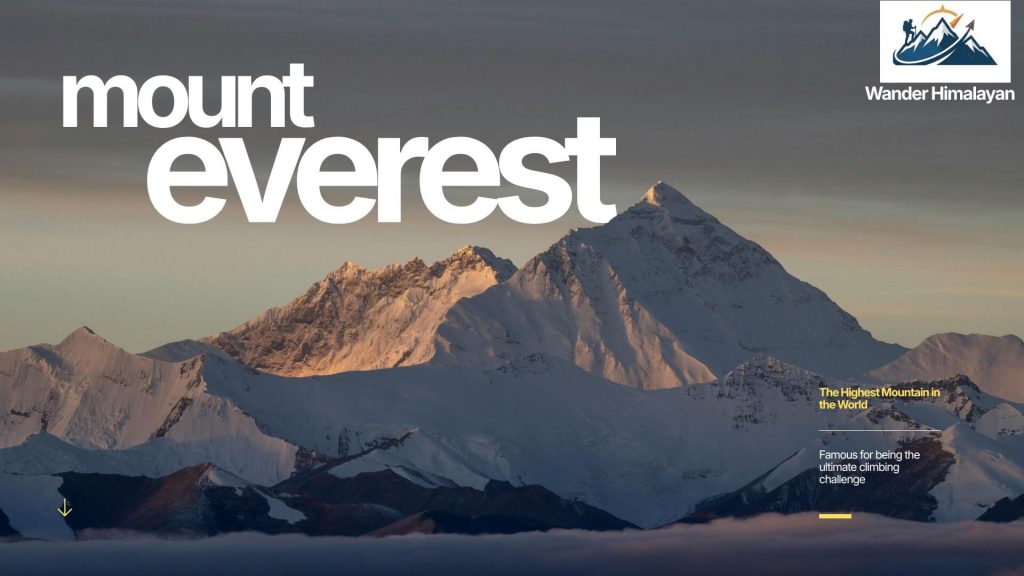 everest base with wander himalayan logo right side