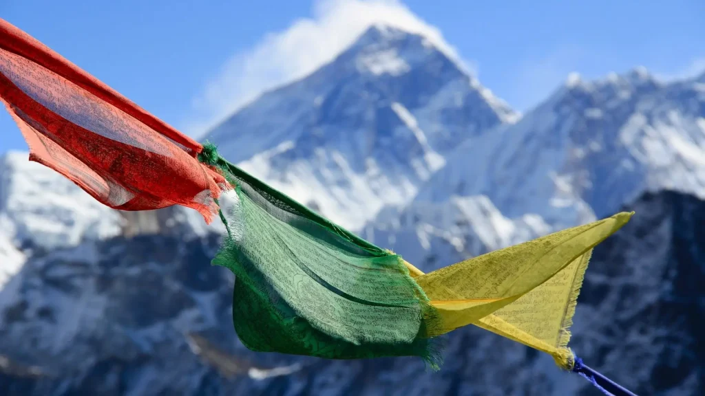 Mount Everest viewed from Gokyo Ri in Nepal Himalayas