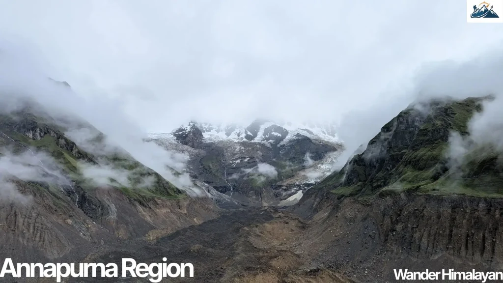 annapurna region with cloud