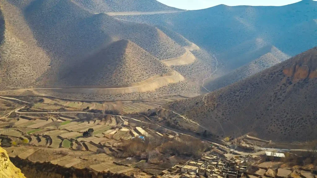 landscape view upper mustang region