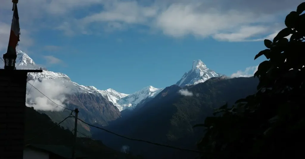 Best time to trek Annapurna Base Camp with Machapuchare and Annapurna South Nepal